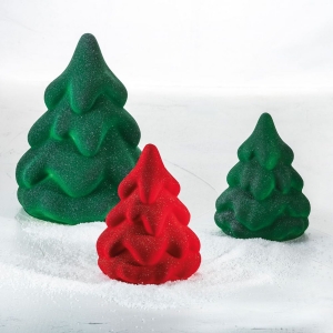 MINI SNOW TREE KT192 Stampo termoformato per cioccolato Kit 2 alberi di Natale Pavoni
