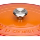 Cocotte rotonda Ø24cm in ghisa vetrificata c/coperchio arancio Evolution Le Creuset