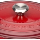 Cocotte ovale 31cm in ghisa vetrificata c/coperchio rosso Evolution Le Creuset
