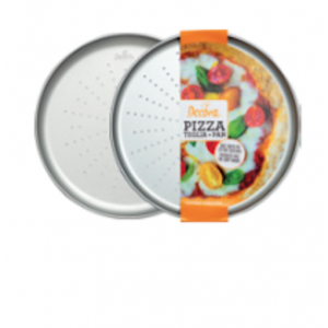 Teglia per pizza forata rotonda antiaderente Ø32cm Decora