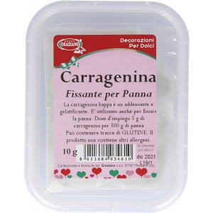 Carragenina E407 fissante per panna 10gr Graziano
