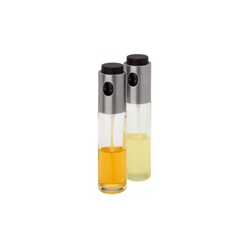 Dosatore spray per olio/aceto in vetro con nebulizzatore - set 2 pz