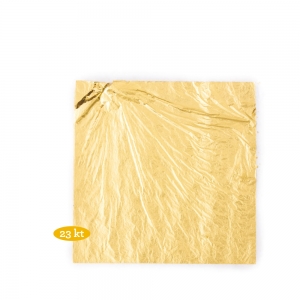 Oro alimentare in fogli 8,6x8,6cm - conf 5 pz Decora