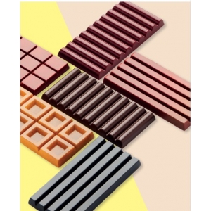 SLOT Stampo in policarbonato tavoletta di cioccolato 3 impronte 14x7cm H1cm MA2026 Martellato