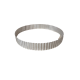 Anello inox microforato cerchio con bordo festonato H3cm - varie misure