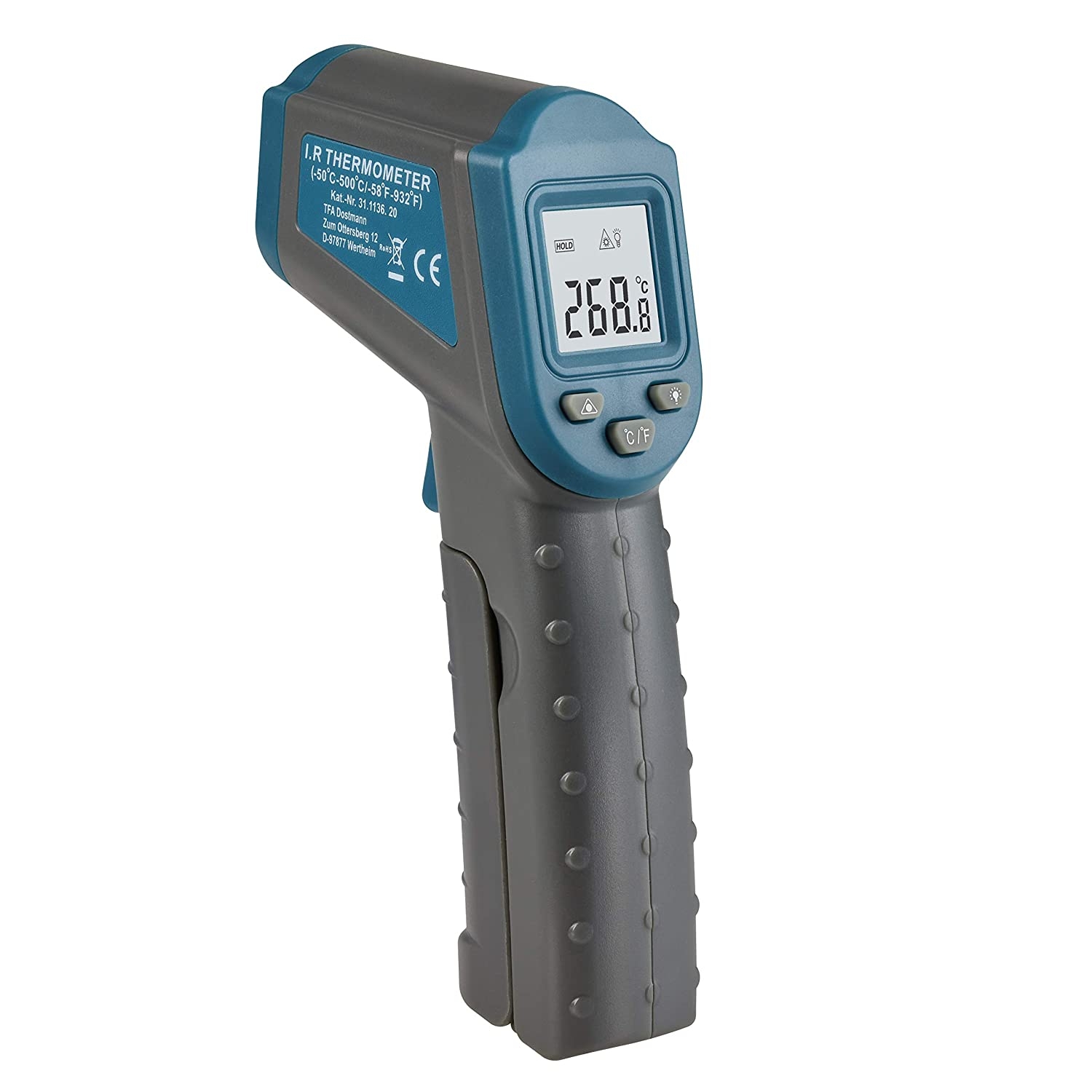 RAY Termometro laser ad infrarossi -50°C/+500°C