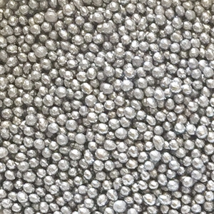 Perline di zucchero argento 100gr Decora
