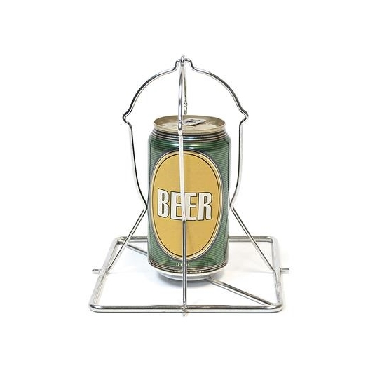 BEER CAN CHICKEN ROAST Supporto verticale in acciaio per pollo alla birra
