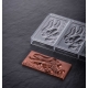EASTER BUNNY PC5048 Stampo in policarbonato tavoletta di cioccolato 3x100gr Pavoni