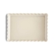 Emile Henry Tortiera in ceramica rettangolare 33,5x24cm H5cm bianco argile EH026038