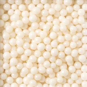 Perle di zucchero maxi bianco perla Ø7mm 100gr Decora