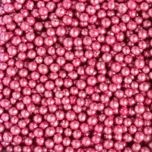 Perle di zucchero rosa metallizzato Ø5mm 100gr Decora