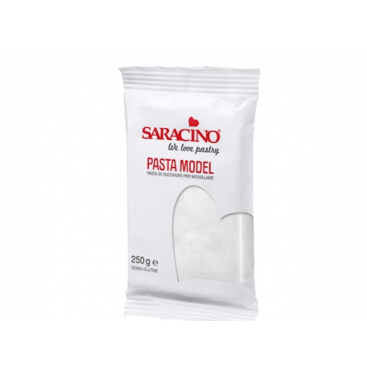 Pasta MODEL bianca Pasta di zucchero da modellaggio 250gr DEC005K025 (No E171) Saracino